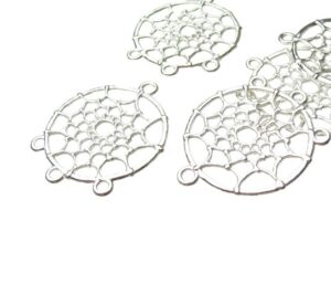 silver chandelier earring findings for jewellery making