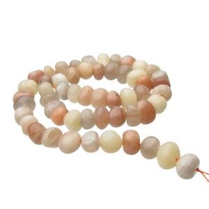 mixed moonstone and sunstone nugget gemstone beads