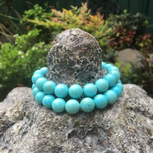 Large turquoise beads 10mm round