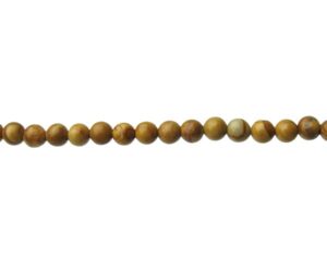 wood jasper round beads 4mm