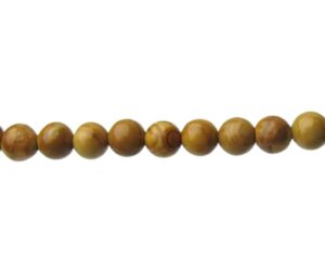 wood jasper round beads 4mm