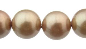 taupe shell based pearls