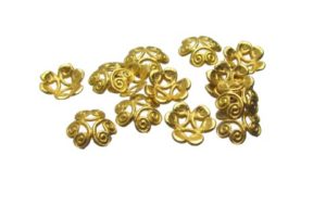 Gold Plated Bead Caps
