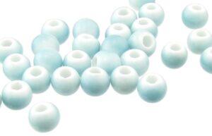 sky blue ceramic beads