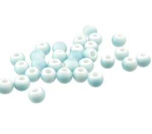 sky blue ceramic beads