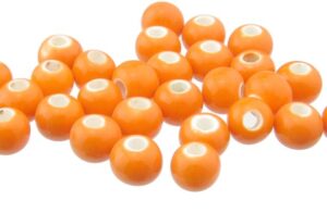 orange ceramic beads macrame