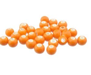 orange ceramic beads macrame