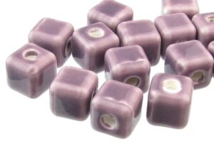 ceramic cube beads marcame