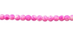 hot pink marble glass beads
