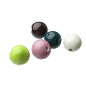 mixed ceramic round beads 16mm