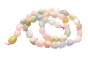 Morganite Gemstone Nugget Beads