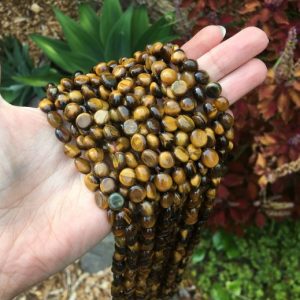 tiger eye nugget pebble beads