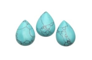 Turquoise Teardrop Cabochon 25mm