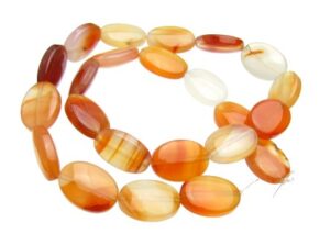 Carnelian Oval Beads