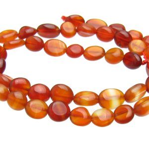 Carnelian Pebble Gemstone Beads