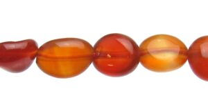 Carnelian Pebble Beads