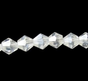 clear ab bicone crystal beads 6mm