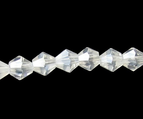 clear ab bicone crystal beads 6mm