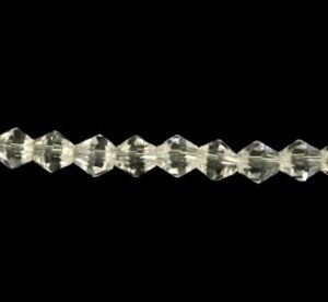 clear crystal bicone beads 6mm