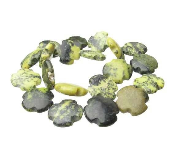 yellow turquoise cross gemstone beads