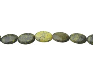 yellow turquoise oval gemstone beads