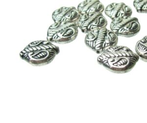silver coin plastic beads ccb
