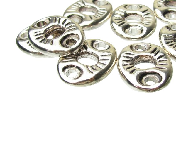 silver coated plastic connectors beads australia