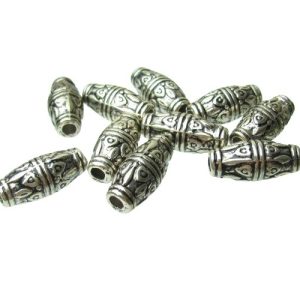 silver plated plastic beads