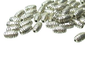 silver tube spacer beads