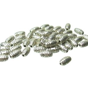 silver tube spacer beads