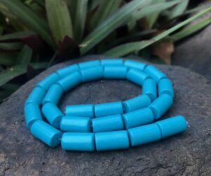 turquoise tube gemstone beads
