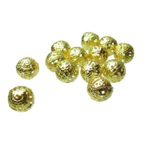 gold filigree beads 10mm