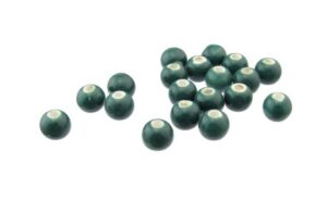 teal ceramic round beads