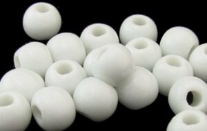 white ceramic beads 8mm