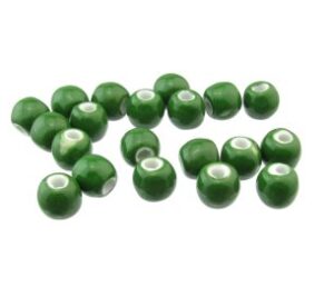 moss green ceramic beads macrame