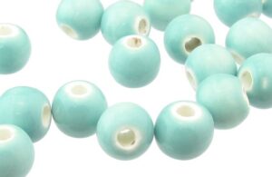 blue ceramic beads for macrame