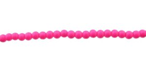 hot pink glass 4mm round beads