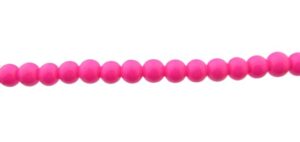 hot pink glass beads 6mm