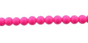 hot pink glass beads 8mm