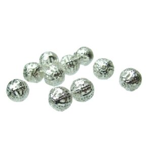 silver filigree 8mm beads