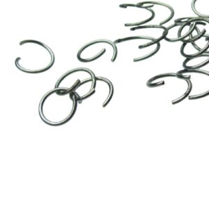 gun metal black large 10mm jump rings