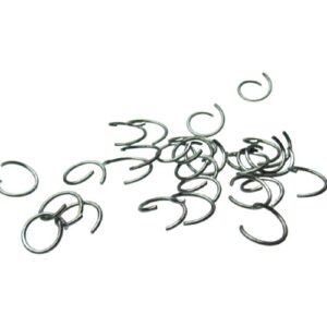 gun metal black large 10mm jump rings