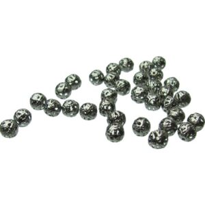 black filigree beads 6mm