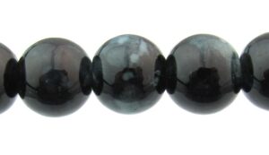 black marble glass beads 8mm round