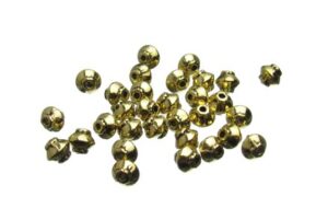 Gold bicone beads