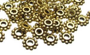 Gold daisy spacers
