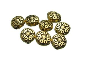 Gold Fancy Coin Beads