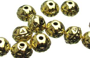 Gold Fancy Rondelle Beads