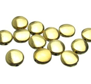 Plain gold coin beads