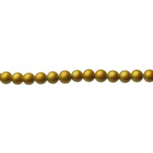 gold miracle glass beads